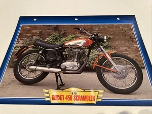 Ducati 450 Scrambler 1970 Form Card Motorbike Passion Collection Atlas - Picture 1 of 2