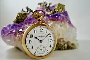 1905 Illinois Bunn Railroad Grade Model 6 17 Jewels 18 Size Pocket Watch - Picture 1 of 23