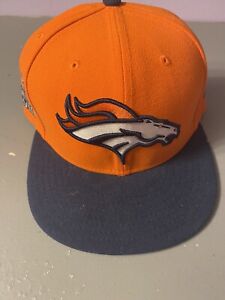 Denver Broncos On Field New Era 59FIFTY Fitted Size 7 3/8 Super Bowl XLVIII Hat