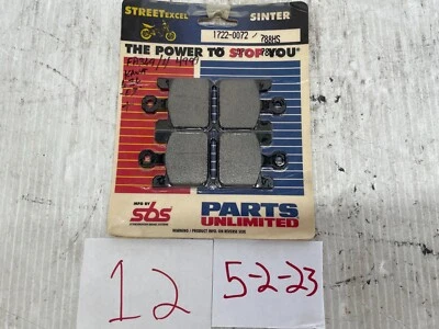 Pastillas de freno Parts Unlimited 1722-0072/788HS igual que FA369/4 NOS Foto 1 de 2