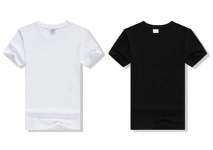 Wholesale 2PCS Mens T-shirts Cotton Suitable Summer Tops - Picture 1 of 15