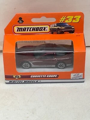 1998 MATCHBOX SUPERFAST #33 CORVETTE COUPE NEW IN BOX - Image 1 of 4