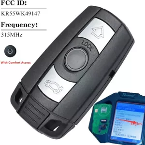 Replacement KEYLESS GO Remote Transmitter For BMW 3 Series 5 Series KR55WK49147 - Foto 1 di 6