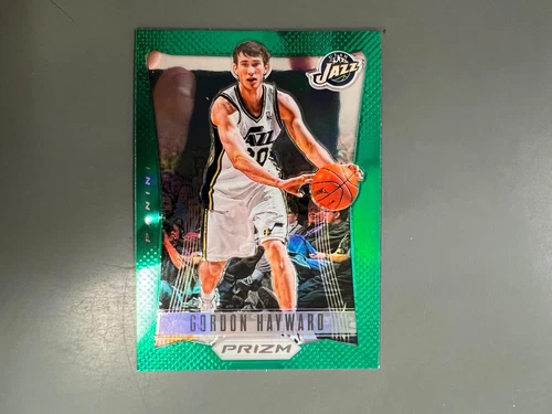 Gordon Hayward 2012/13 Panini Prizm Green Prizms Parallel #85 Utah Jazz T3
