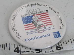 OLD CONTINENTAL OFFICIAL AIRLINE OF REPUBLICAN PIN PINBACK HAT JACKET PIN BUTTON - Picture 1 of 1