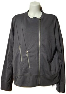 ROCK & REPUBLIC Grey Women's Zip Jacket Size XL NEW - Picture 1 of 4