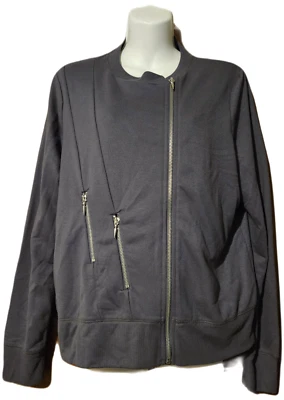 ROCK & REPUBLIC Grey Women's Zip Jacket Size XL NEW - Image 1 of 4