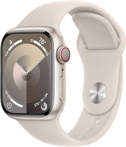 Apple Watch Series 9 45mm GPS/LTE Starlight Case Starlight Band NEW - Picture 1 of 1