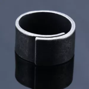 Simple Stainless Steel Mens Rings Vintage Hip Hop Punk Biker Ring for Men 7-15 - Picture 1 of 5