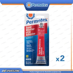 2 x Permatex Super Weather Strip Adhesive Tubes 59ML High Strength & Waterproof - Picture 1 of 2