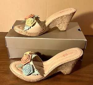 Sandalias de cuña Born Crown combo floreciente/rosa (W51894) para mujer talla 11 M con caja - Imagen 1 de 9