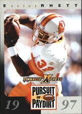 1997 Pinnacle X-Press Pursuit of Paydirt Football Card #47 Errict Rhett
