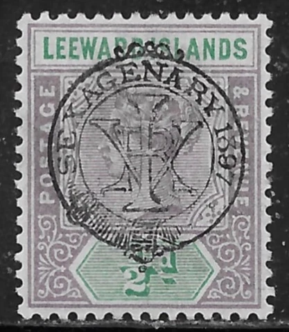 LEEWARD ISLANDS     SC9       SG9     MINT LIGHTLY HINGED Cover