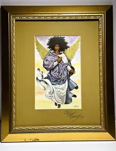 SELTEN, CAL MASSEY ENGEL DES LORDS AFROAMERIKANISCH SIGNIERT LITHOGRAPHIE UND MATT - Bild 1 von 5