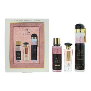 Ard Al Zaafaran Rose Paris Night 3 Piece Gift Set For Women - Picture 1 of 1