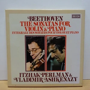 D92D 5 BEETHOVEN Sonaten für Klavier & Violine PERLMAN ASHKENAZY STEREO 5LP BOX NM - Bild 1 von 9