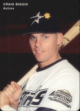 1995 Astros Mother's Baseball Card #7 Craig Biggio