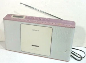 Radio CD SONY ZS-E80 CD-R/RW reproducción función de sueño peso 1,6 kg rosa x blanco - Imagen 1 de 4
