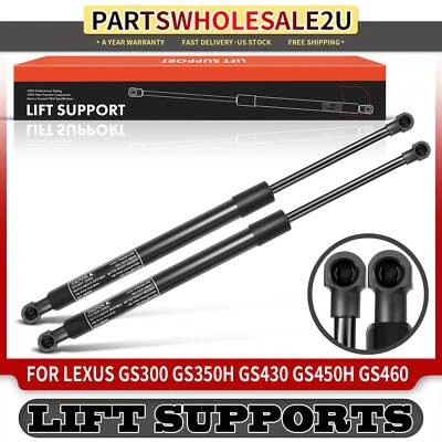 2 个罩式升降支撑减震支柱适用于雷克萨斯 GS350 GS300 GS430 GS450h GS460 05-11 — 第 1/4 张图片
