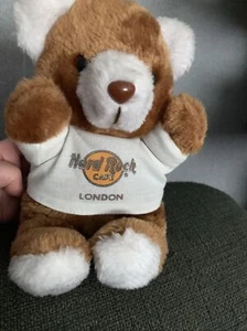 Hard Rock Cafe London Oso de Peluche Juguete de Peluche Usado Coleccionable Publicidad No Deseada - Imagen 1 de 11