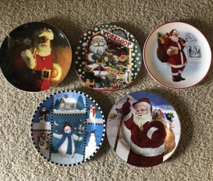 (6) Santa 8β Collector Plates - Picture 1 of 11