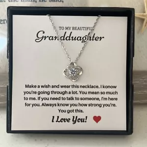 Collana Alla Mia Bellissima Nipote di Nonna o Nonno Argento - Foto 1 di 4