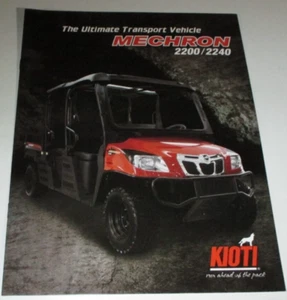 *Kioti Mechron 2200 & 2240 Utility Vehicle UTV Sales Brochure ORIGINAL! 11/12 - Picture 1 of 3