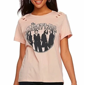 Denizen Beatles Come Together Band Tee Distressed T-Shirt Size Large - Picture 1 of 6