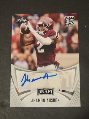2021 Leaf Draft Jhamon Ausbon RC Autograph Card #BA-JA1 - Image 1 of 2