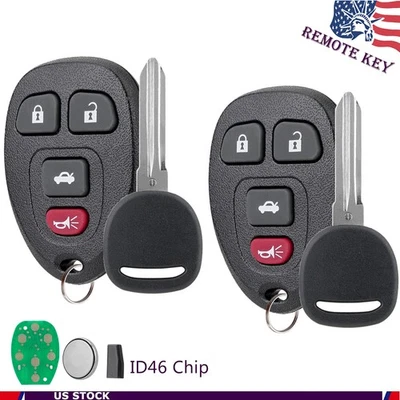 2 para Chevrolet Malibu 2004-2012 2005-2010 mando a distancia cobalto y llave KOBGT04A Foto 1 de 4