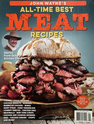 JOHN WAYNE'S ALL-TIME BEST MEAT RECIPES 2022 TOPIX SPECIAL Magazine - Image 1 of 2