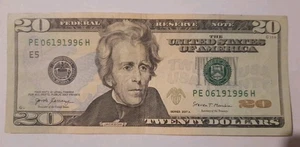 $20 Dollar Bill Birthday Anniversary Note 06-19-1996, 06191996, June 19, 1996 - Picture 1 of 8