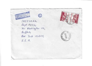 NORWAY 1980 Cover sent from Stromso to U.S. - open 2 sides - Picture 1 of 2