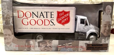 The Salvation Army Donate Goods International Truck 1:43 Scale NEW 2016 New-Ray - Image 1 of 4