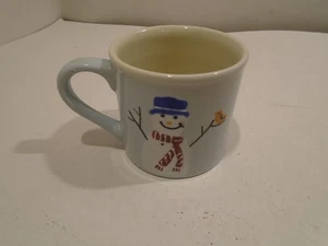 Snowman Mug Hartstone Pottery Winter Christmas Coffee Tea Cocoa  Cup 14oz USA - Picture 1 of 6