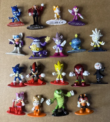 Sonic The Hedgehog 18 Pcs Die-Cast Figures NanoMetalfigs Jada Toys Sega Genesis - Image 1 of 4