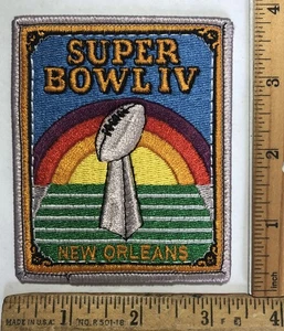 NFL Super Bowl 4 IV Patch Only Kansas City Chiefs Minnesota Viking Willabee Ward - Bild 1 von 2