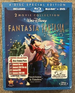 Fantasia Fantasia 2000 Blu-ray + DVD Combo 4-Disc Special Edition Rare Slipcover - Bild 1 von 15
