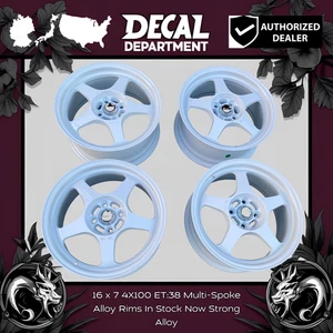 4PCS 16 x 7 4x100 ET:38 CB:73.1 Replacement Wheels Free Shipping USA Rims New - Bild 1 von 1