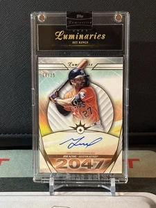 2024 Topps Luminaries Jose Altuve Hit Kings Auto /25 Houston Astros - Picture 1 of 6
