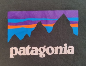 Patagonia Responsibili-Tee porté manches longues logo TShirt hommes L Reg Fit noir - Photo 1/9