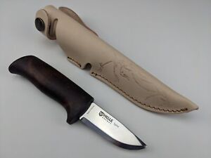 Helle Knives - Spire Knife - Norway Made - Wood Handle + Leather Sheath