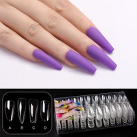 240pcs Nails Full Cover French False Nail Art Tips Acrylic UV Gel Manicure Tips