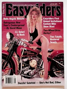 1990 January Easyriders Motorcycle Magazine David Mann Hells Angels Benefit - Picture 1 of 11