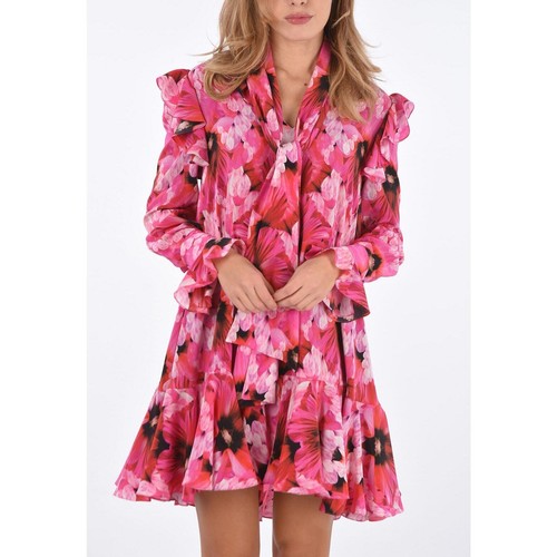 Abito orchidea in via di estinzione Alexander McQueen nuovo con etichette taglia 40 (4 6)