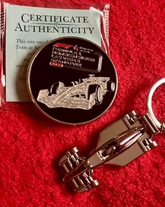 FORMULA 1 GRAND PRIX F1 2023 LAS VEGAS COIN + VENETIAN 2024 GIFT KEYCHAIN - Picture 1 of 5