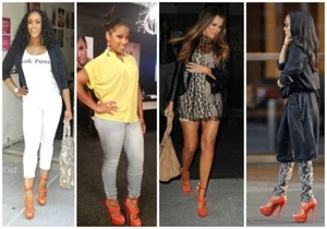 39/9❤️ Jimmy Choo Naranja Rojo Cuero Nubuck TACONES ALTOS SANDALIAS ITALIA - Imagen 1 de 21