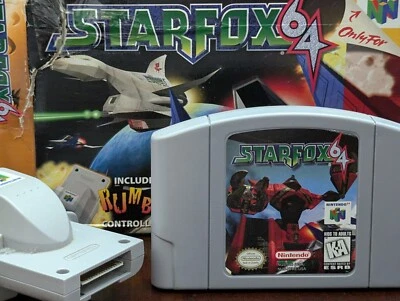 Star Fox 64 - Nearly Complete in Box - No Cardboard Cartridge Tray - Tested - Image 1 of 4