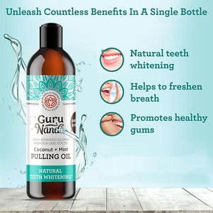 3 Bottles Clean Gum Halitosis Coconut Oil Mouthwash - Picture 1 of 6