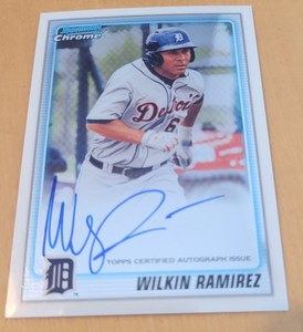 2010 Bowman Chrome WILKIN RAMIREZ Auto Rookie RC #BCP191 Tigers
